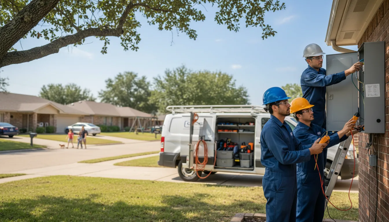 Certified electrician providing emergency electrical services in Dewar, IA